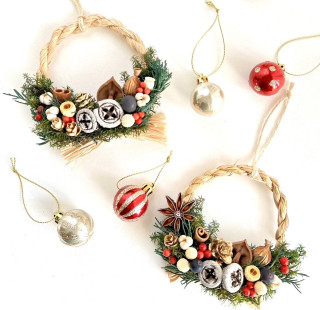 製作稻草聖誕迷你租賃